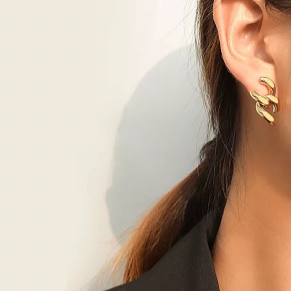 ⚡️Gold plated cut chain earnings - Picture 2 of 4